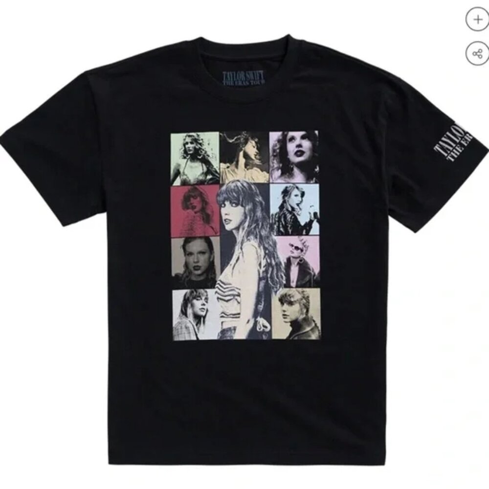 TAYLOR SWIFT ERA USA TOUR Women's Oversized Black Official Merch T-Shirt XL NEW
